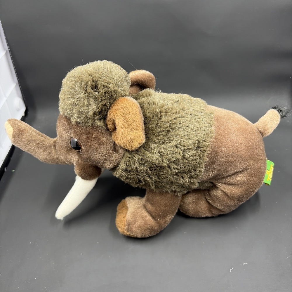Wild Republic Woolly Mammoth Plush Stuffed Animal Brown Ice Age Prehistoric